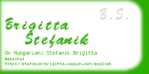 brigitta stefanik business card